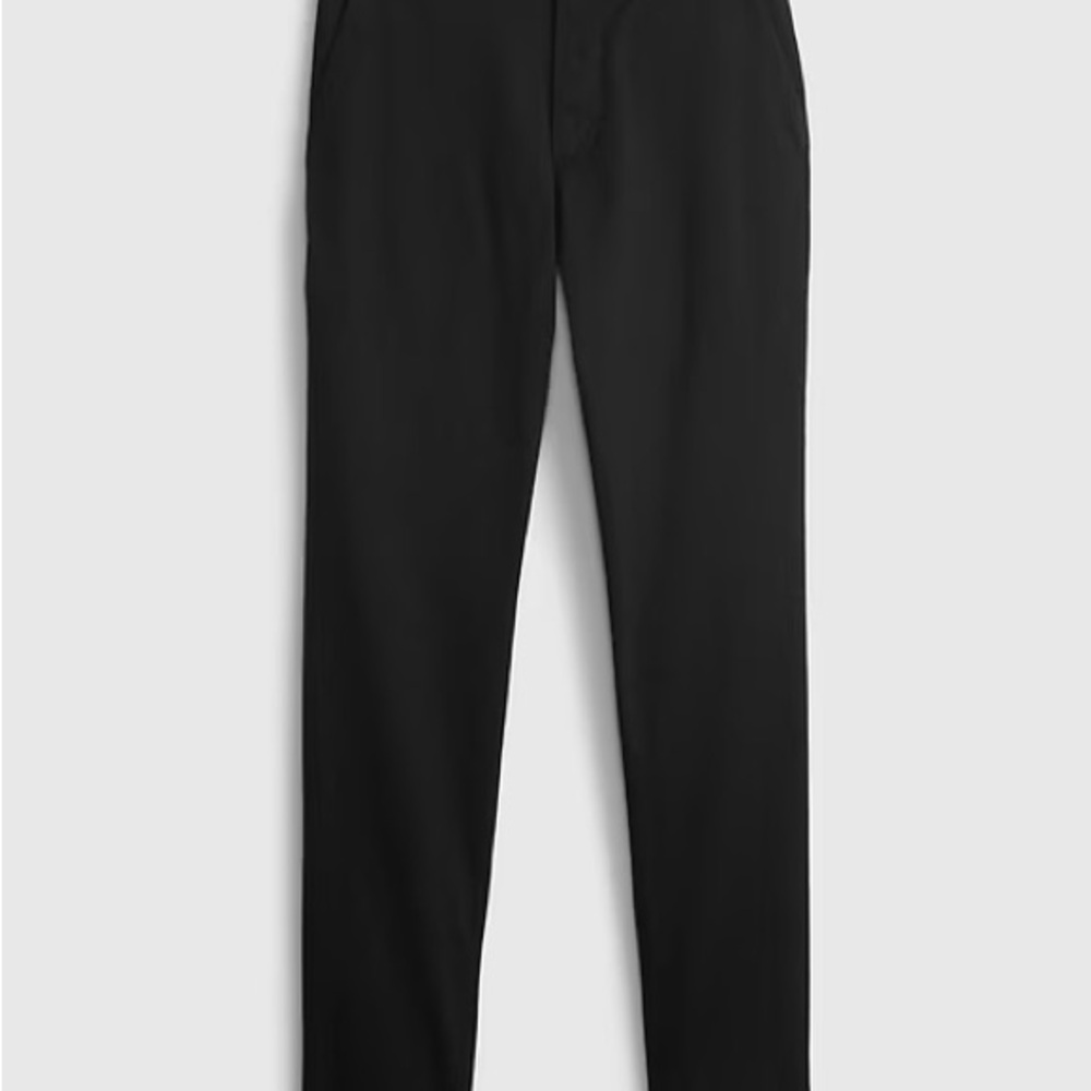 Black Modern Slim Khakis